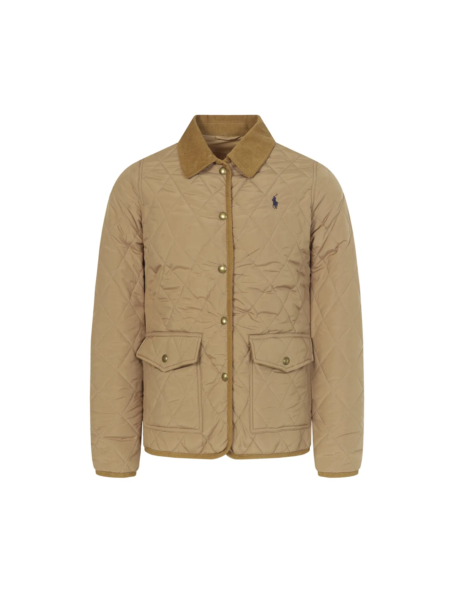 🅿️580 [High quality for women] RL Ralph Lauren's new diamond-shaped cotton jacket. The face is filled with imitation feather cotton. Three-in-one diamond-shaped quilted embroidery. Soft and comfortable. Warm and comfortable. The corduroy strips run through the whole body. No knots and no overlap. Artificial curling. Fine workmanship. No bloat. The upper body is light and not bloated. Soft and comfortable. Highly recommended. Size: S M L